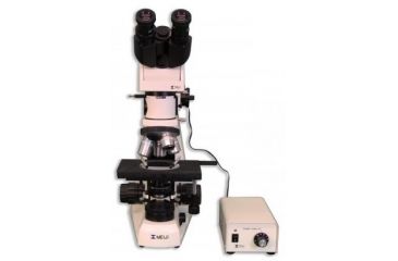 Image of Meiji Techno Halogen Ergo Bino Incident,Transmitted Light BF,DF Metallurgical Microscope, BEIGE, LARGE MT8520EH