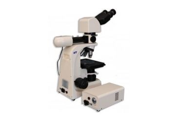 Image of Meiji Techno Halogen Ergo Bino Incident,Transmitted Light BF Metallurgical Microscope, BEIGE, LARGE MT8000EH