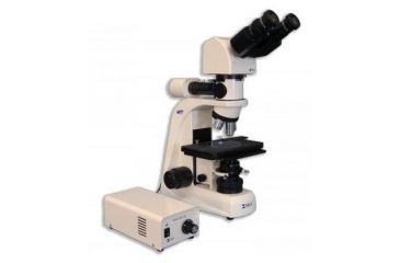 Image of Meiji Techno Halogen Ergo Bino Incident,Transmitted Light BF Metallurgical Microscope, BEIGE, LARGE MT8000EH
