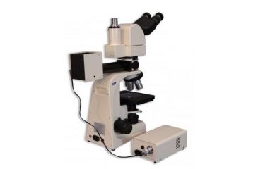 Image of Meiji Techno Halogen Ergo Trino Incident,Transmitted Light BF,DF Metallurgical Microscope, BEIGE, LARGE MT8530EH