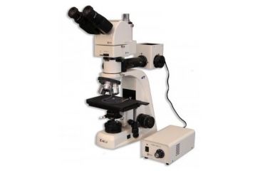 Image of Meiji Techno Halogen Ergo Trino Incident,Transmitted Light BF,DF Metallurgical Microscope, BEIGE, LARGE MT8530EH