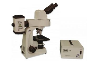Image of Meiji Techno Halogen Ergonomic Binoculor Epi-Fluorescence Biological Microscope, BEIGE, LARGE MT6200EH