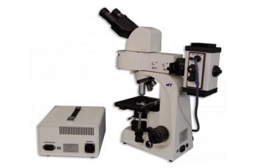 Image of Meiji Techno Halogen Ergonomic Binoculor Epi-Fluorescence Biological Microscope, BEIGE, LARGE MT6200EH
