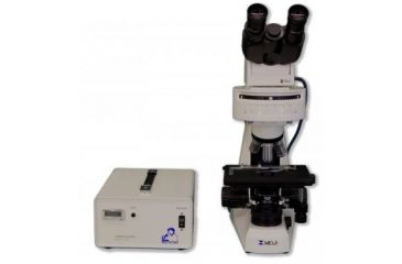 Image of Meiji Techno Halogen Ergonomic Binoculor Epi-Fluorescence Biological Microscope, BEIGE, LARGE MT6200EH