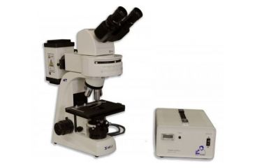 Image of Meiji Techno Halogen Ergonomic Binoculor Epi-Fluorescence Biological Microscope, BEIGE, LARGE MT6200EH