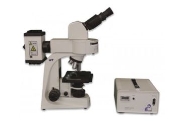 Image of Meiji Techno Halogen Ergonomic Binoculor Epi-Fluorescence Biological Microscope, BEIGE, LARGE MT6200EH