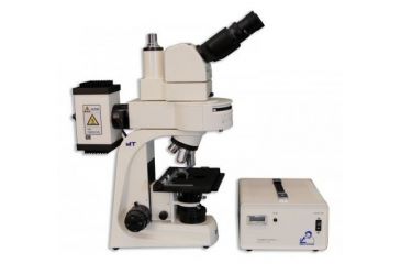 Image of Meiji Techno Halogen Ergonomic Trinocular Epi-Fluorescence Biological Microscope, BEIGE, LARGE MT6300EH