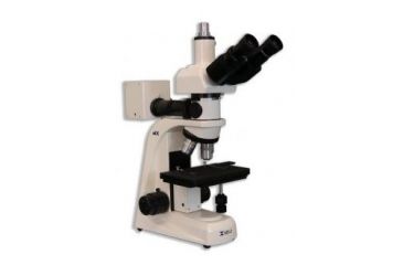 Image of Meiji Techno Halogen Trino Brightfield,Darkfield Metallurgical Microscope, BEIGE, LARGE MT7530