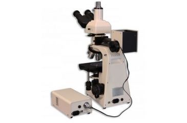 Image of Meiji Techno Halogen Trino Incident,Transmitted Light BF,DF Metallurgical Microscope, BEIGE, LARGE MT8530