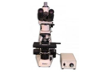 Image of Meiji Techno Halogen Trino Incident,Transmitted Light BF,DF Metallurgical Microscope, BEIGE, LARGE MT8530
