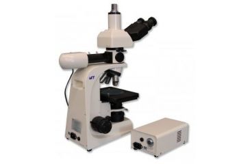 Image of Meiji Techno Halogen Trino Incident,Transmitted Light BF Metallurgical Microscope, BEIGE, LARGE MT8100