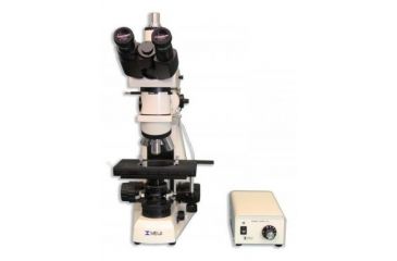 Image of Meiji Techno Halogen Trino Incident,Transmitted Light BF Metallurgical Microscope, BEIGE, LARGE MT8100