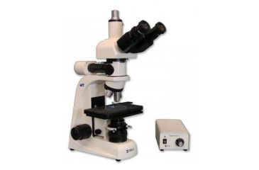 Image of Meiji Techno Halogen Trino Incident,Transmitted Light BF Metallurgical Microscope, BEIGE, LARGE MT8100