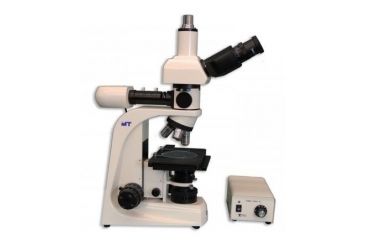 Image of Meiji Techno Halogen Trino Incident,Transmitted Light BF Metallurgical Microscope, BEIGE, LARGE MT8100