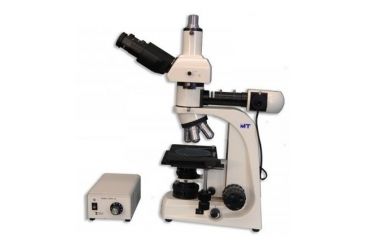Image of Meiji Techno Halogen Trino Incident,Transmitted Light BF Metallurgical Microscope, BEIGE, LARGE MT8100