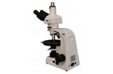 Image of Meiji Techno Halogen Trinocular Asbestos PLM Microscope, BEIGE, LARGE MT6130