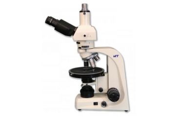Image of Meiji Techno Halogen Trinocular Asbestos PLM Microscope, BEIGE, LARGE MT6130