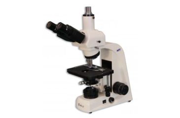 Image of Meiji Techno Halogen Trinocular Brightfield Biological Microscope, BEIGE, LARGE MT4300H