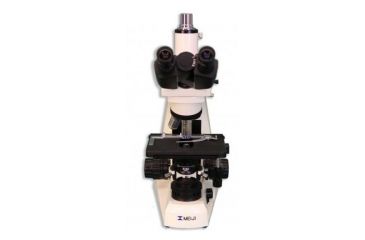 Image of Meiji Techno Halogen Trinocular Brightfield Biological Microscope, BEIGE, LARGE MT4300H
