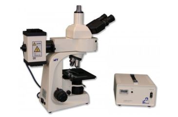 Image of Meiji Techno Halogen Trinocular Epi-Fluorescence Biological Microscope, BEIGE, LARGE MT6300H
