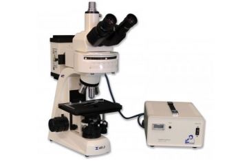 Image of Meiji Techno Halogen Trinocular Epi-Fluorescence Biological Microscope, BEIGE, LARGE MT6300H