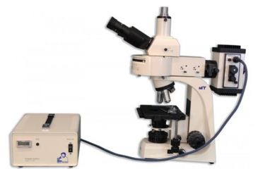 Image of Meiji Techno Halogen Trinocular Epi-Fluorescence Biological Microscope, BEIGE, LARGE MT6300H