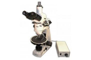 Image of Meiji Techno Halogen Trinocular Polarizing Microscope, BEIGE, LARGE MT9930