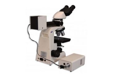 Image of Meiji Techno LED Bino Incident,Transmitted Light BF,DF Metallurgical Microscope,MT8520L, BEIGE, LARGE MT8520L