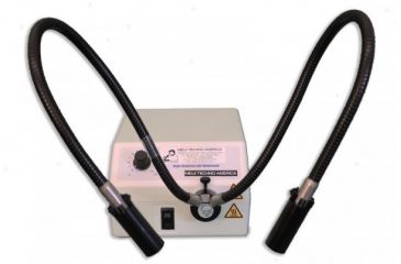 Image of Meiji Techno LED Fiber Optic Illuminator With Dual Light Guide 100/240V, FL-5000-US-DG