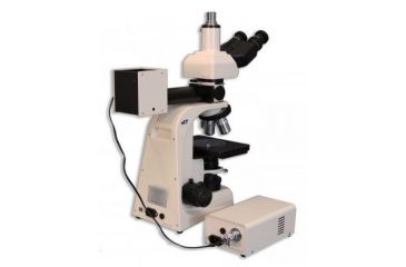 Image of Meiji Techno LED Trino Incident,Transmitted Light BF,DF Metallurgical Microscope,MT8530L, BEIGE, LARGE MT8530L