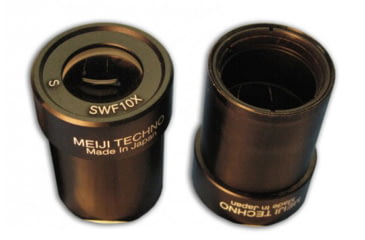 Image of Meiji Techno Super Widefield Eyepiece, 10X, Black, 2.5L x 2.5W x 1.5H, MA502
