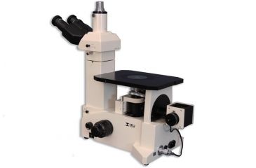 Image of Meiji Techno Trinocular Inverted Brightfield Metallurgical Microscope, IM7200