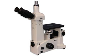 Image of Meiji Techno Trinocular Inverted Brightfield Metallurgical Microscope, IM7200