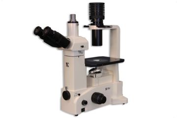 Image of Meiji Techno Trinocular Inverted Brightfield/Phase Contrast Biological Microscope, TC-5400