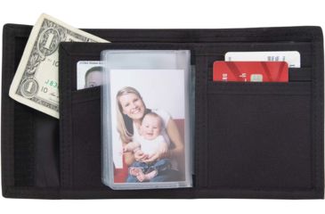 Image of Mercury Tactical Bi-Fold Wallet w/ ID Pocket, Black, MRC1210-BK