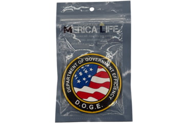 Image of Merica Life Doge US Flag Patch, 3in, DOGE-USFLAG