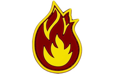 Image of Merica Life Fireball PVC Patch, Yellow, 2.2, FB