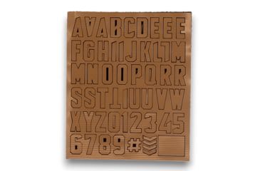 Image of Merica Life Tactical Alphabet, Coyote, 4, T-ALPH