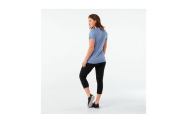 Image of Smartwool Merino 150 Baselayer Pattern Short Sleeve - Womens, Blue Steel, Large, SW015254474-L