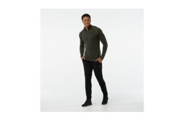 Image of Smartwool Merino 250 Baselayer 1/4 Zip-Men's, Olive Heather, Small, SW0NP603307-S