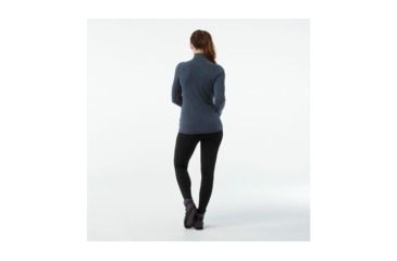 Image of Smartwool Merino 250 Baselayer 1/4 Zip-Women's, Dark Blue Steel Heather, Extra Small, SW0NP221352-XS