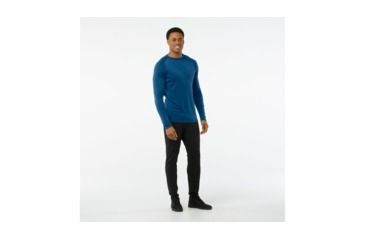 Image of Smartwool Merino 250 Baselayer Crew-Men's, Bright Cobalt H, Medium, SW0NP600A18-M