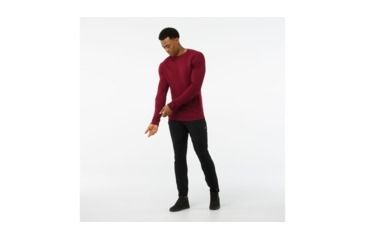 Image of Smartwool Merino 250 Baselayer Crew-Men's, Tibetan Red H, Small, SW0NP600A14-S