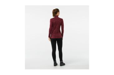 Image of Smartwool Merino 250 Baselayer Pattern 1/4 Zip-Women's, Fig, Extra Small, SW0NP222A13-XS