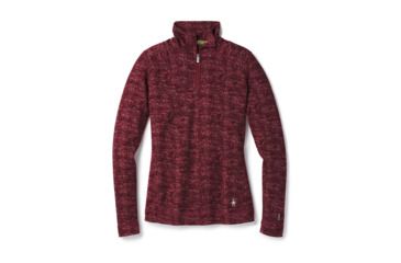 Image of Smartwool Merino 250 Baselayer Pattern 1/4 Zip-Women's, Fig, Extra Small, SW0NP222A13-XS
