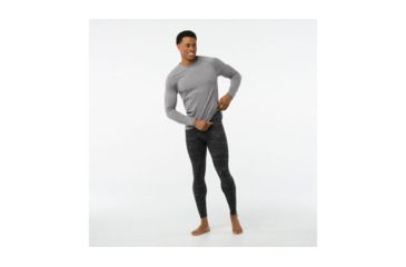Image of Smartwool Merino 250 Baselayer Pattern Bottom-Men's, Charcoal-Black, Large, SW0NP632698-L