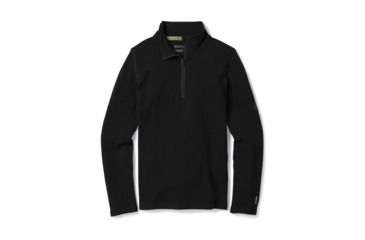 Image of Smartwool Merino 250 Baselayer Zip T-Boy's, Black, Small, SW0SN111001-S