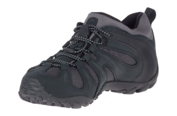 Image of Merrell Chameleon 8 Stretch Waterproof Hiking Shoes - Mens, Black/Grey, 12, J034177-12