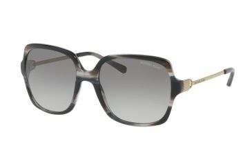 Image of Michael Kors BIA MK2053 Sunglasses 328911-56 - Black / Horn Frame, Grey Gradient Lenses