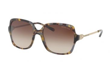 Image of Michael Kors BIA MK2053 Sunglasses 329213-56 - Brown Grey Tort Frame, Smoke Gradient Lenses